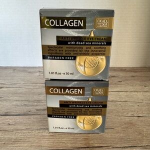 Collagen Anti-Wrinkle Eye Cream with Dead Sea Minerals Lot of 2